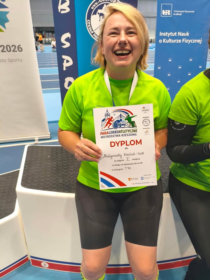 Zdjęcie do wpisu: Małgorzata Kraciuk-Gutt ponownie na podium: tym razem w Paralekkoatletycznych…